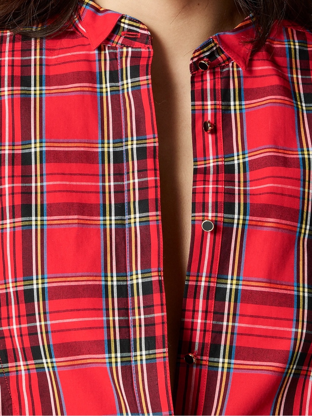 J. Crew Red Plaid Button-Down Shirt - Picture 2 of 5